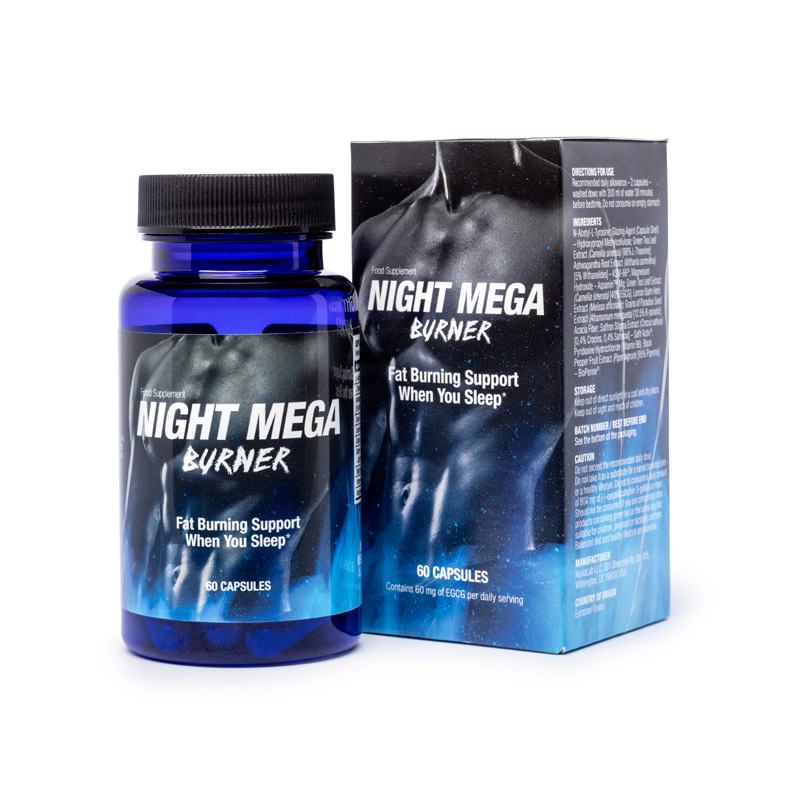 Overnight fat burner for professionals that supports healthy weight management, aids protein and glycogen metabolism, and promotes relaxation for better sleep